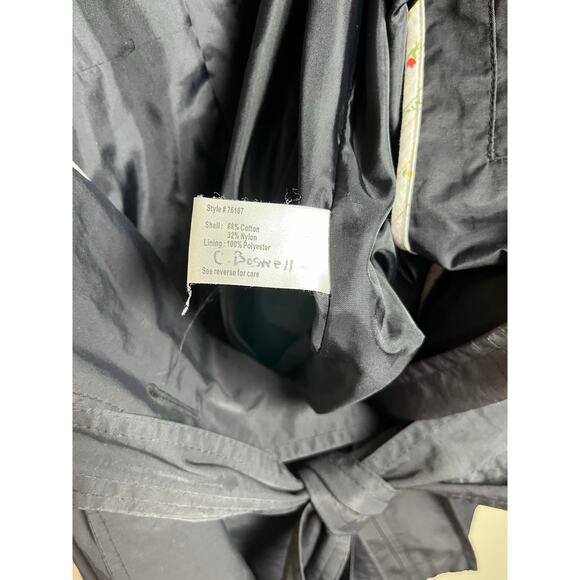 Pendleton | Vintage Women's Size L Trench Coat Black - Picture 5 of 7